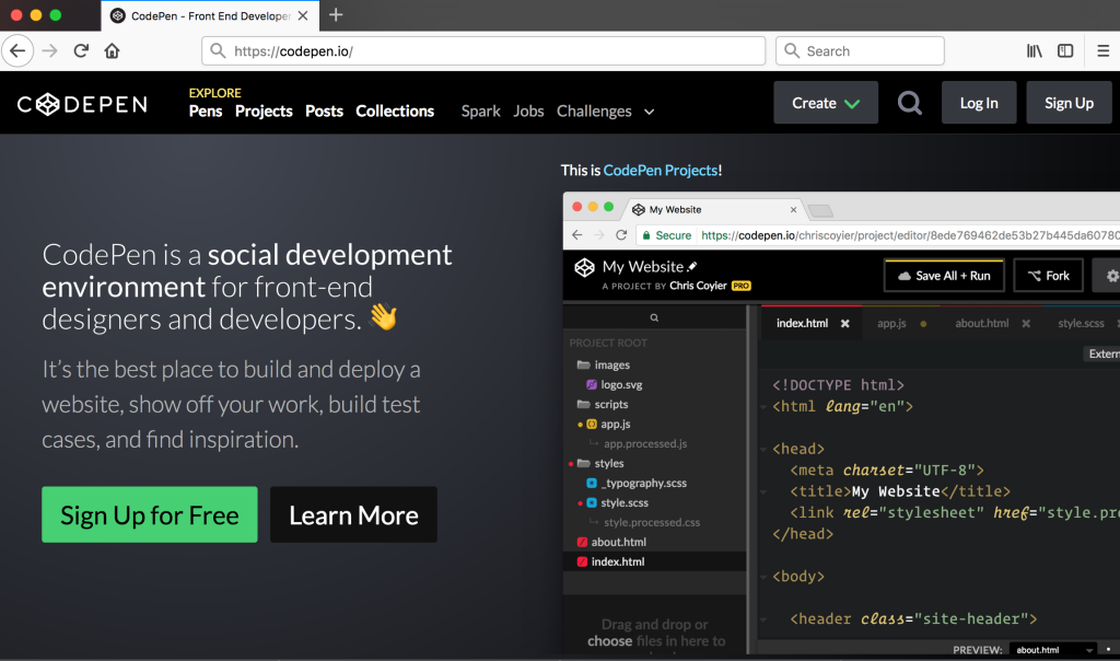 Codepen Ui Set The .io Domain Name Is Powering The Next Generation of Social Websites ...