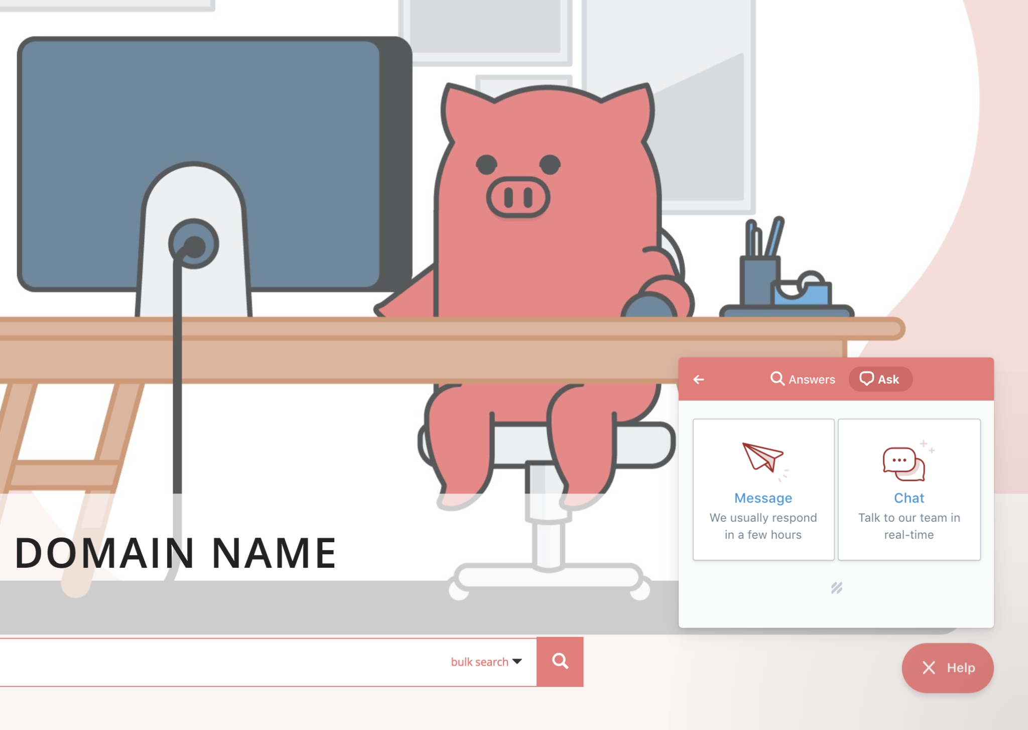 Live Chat With Porkbun